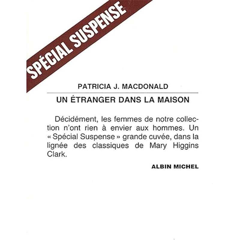 ETRANGER DANS LA MAISON UN Auteur(s): MAC DONALD Patricia J