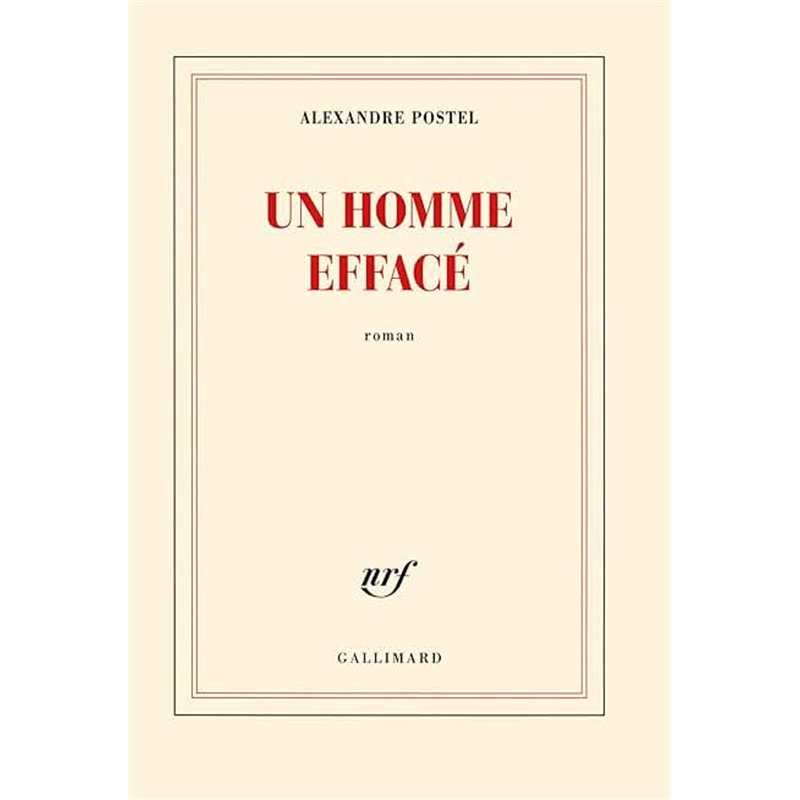 HOMME EFFACE UN Auteur(s): POSTEL Alexandre