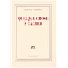 Quelque chose Ã  cacher Auteur(s): BARBERIS Dominique