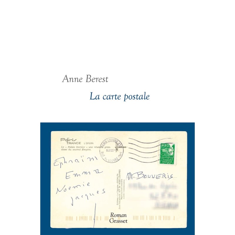 Carte postale la Auteur(s): BEREST Anne Carte postale la Auteur(s): BEREST Anne