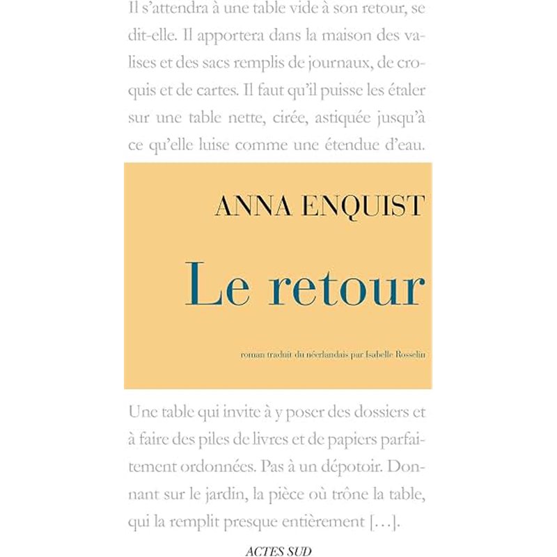 RETOUR LE Auteur(s): ENQUIST Anna