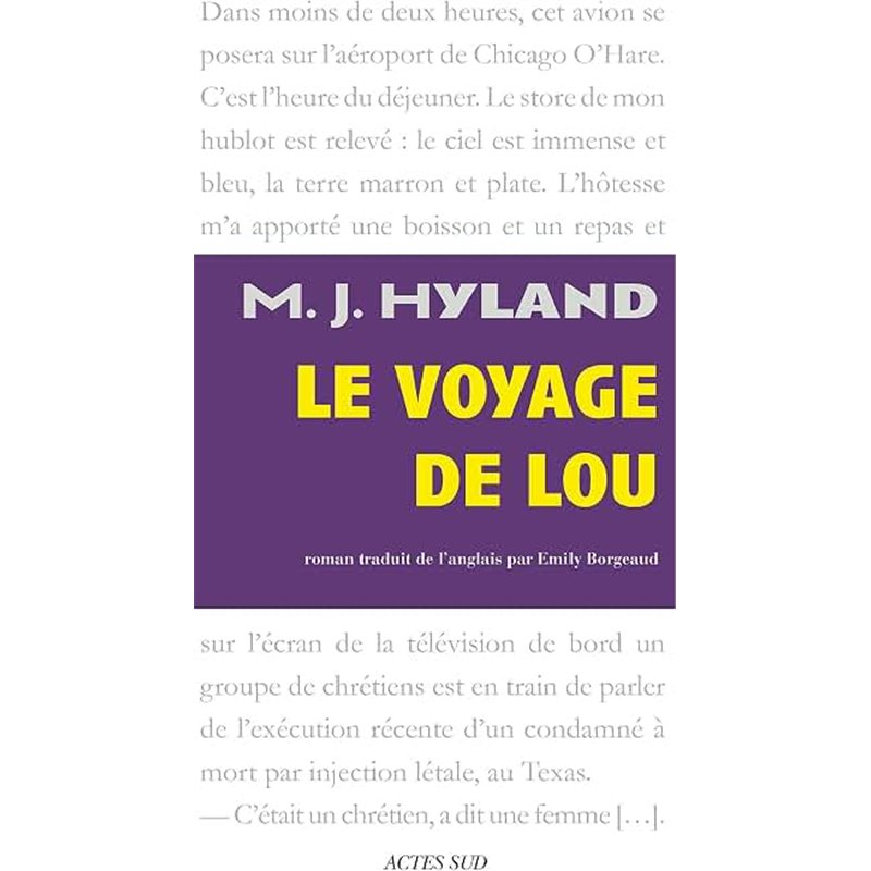 VOYAGE DE LOU LE Auteur(s): HYLAND M.j