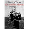 Ce qu'elles disent Auteur(s): TOEWS Miriam
