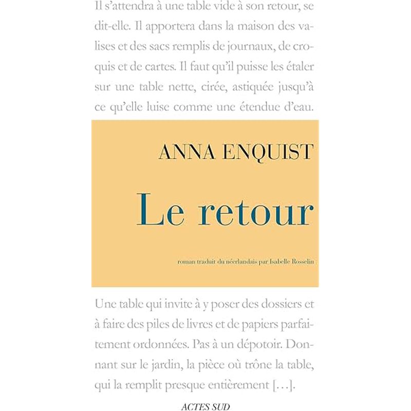 RETOUR LE Auteur(s): ENQUIST Anna