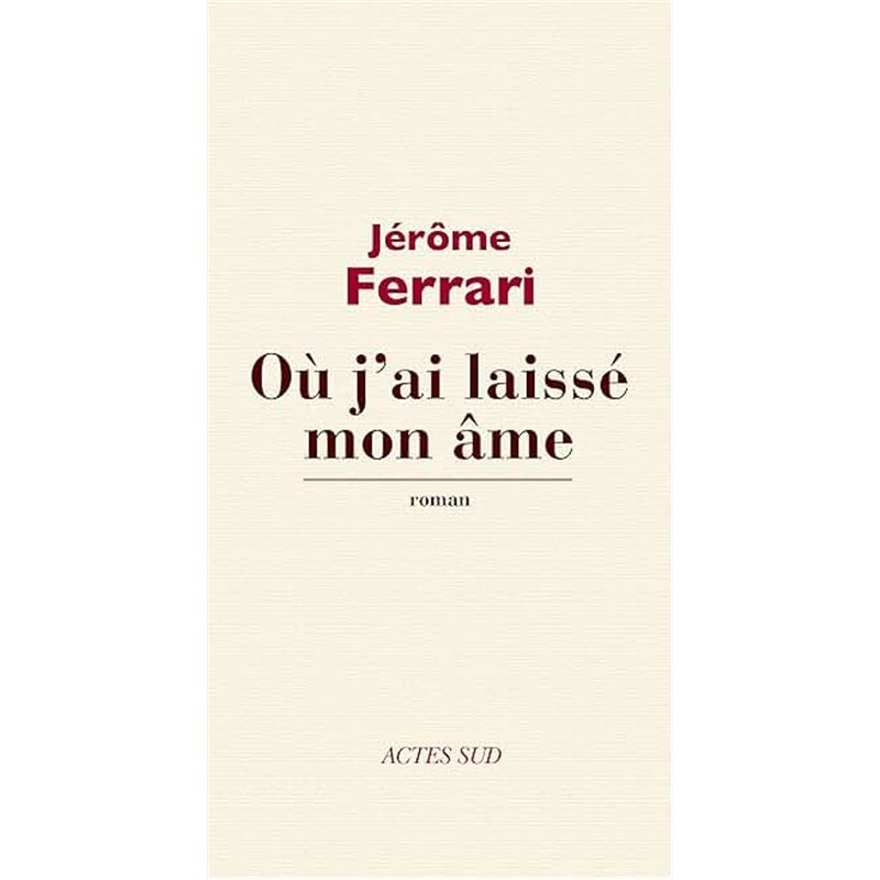 OU J'AI LAISSE MON AME Auteur(s): FERRARI Jerome
